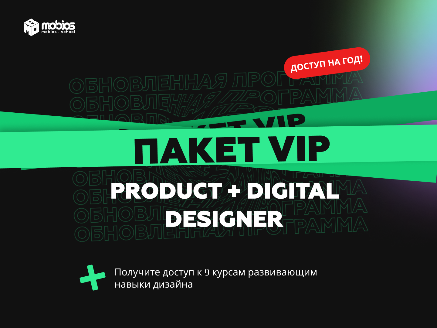 Годовое профессиональное обучение с пакетом “VIP: Product+Digital designer 2022”